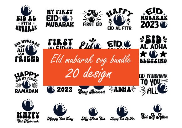 Eid Mubarak Svg Bundle for Crafts and Graphics