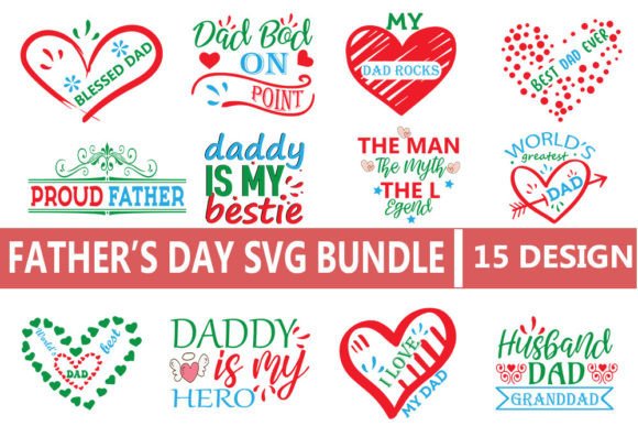 Father’s Day Quote Svg Bundle: Graphics & Crafts for Branding