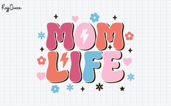 Mom Life Retro Mother Day SVG Design