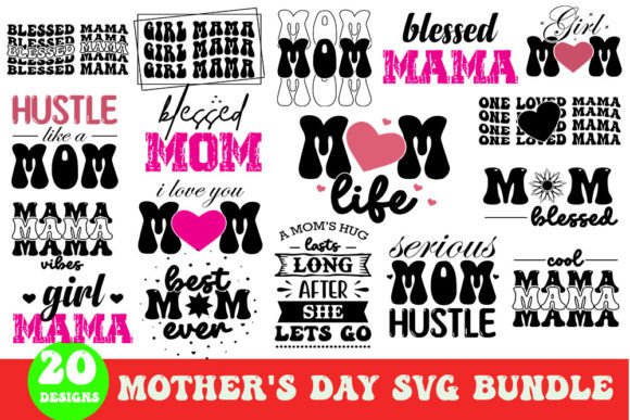 Mother Day SVG Bundle for Crafts and Graphics