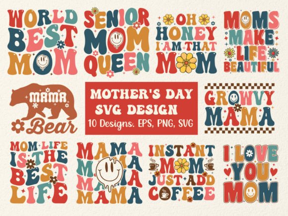Mother’s Day Retro SVG Bundle