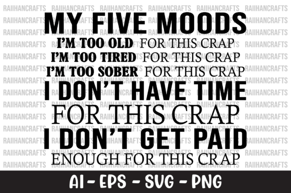 My Five Moods SVG: Graphics and Crafts in Action