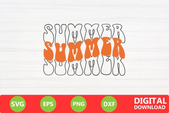 Summer Retro SVG: Graphics for Crafts and Content