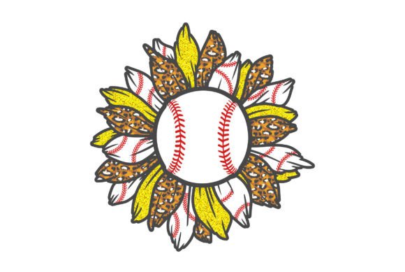 Sunflower Baseball SVG Sublimation Shirt: Graphics & Crafts