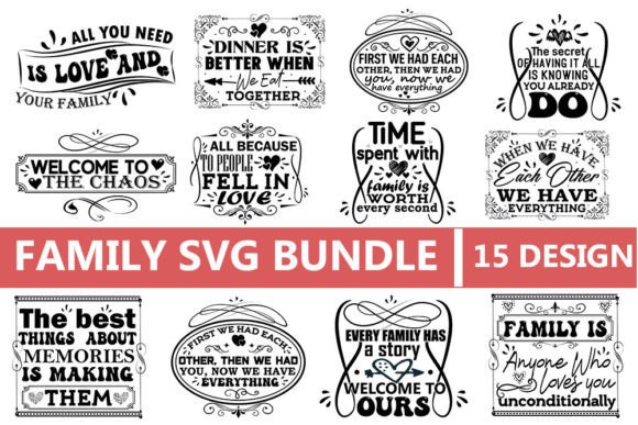 Vintage Family Svg Bundle