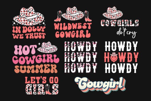 Western Cowgirl SVG Sublimation T-Shirt Graphics and Crafts